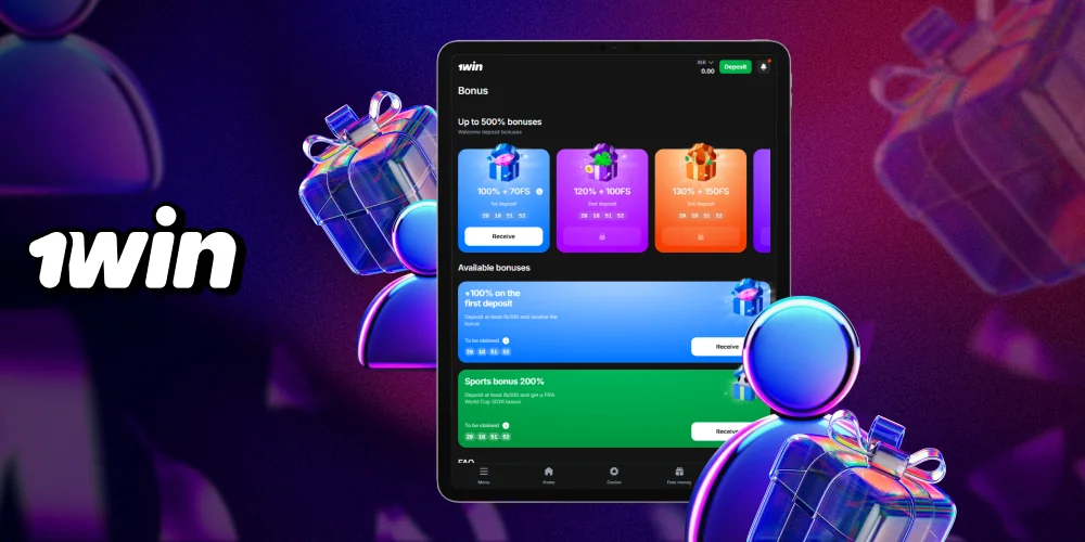 1win First Deposit Bonus for new players